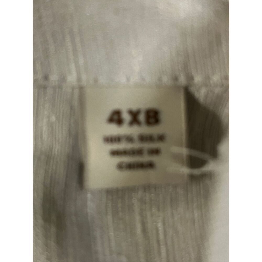 Caribbean Pure Silk short sleeve casual button-down shirt size 4XB - Picture 9 of 10